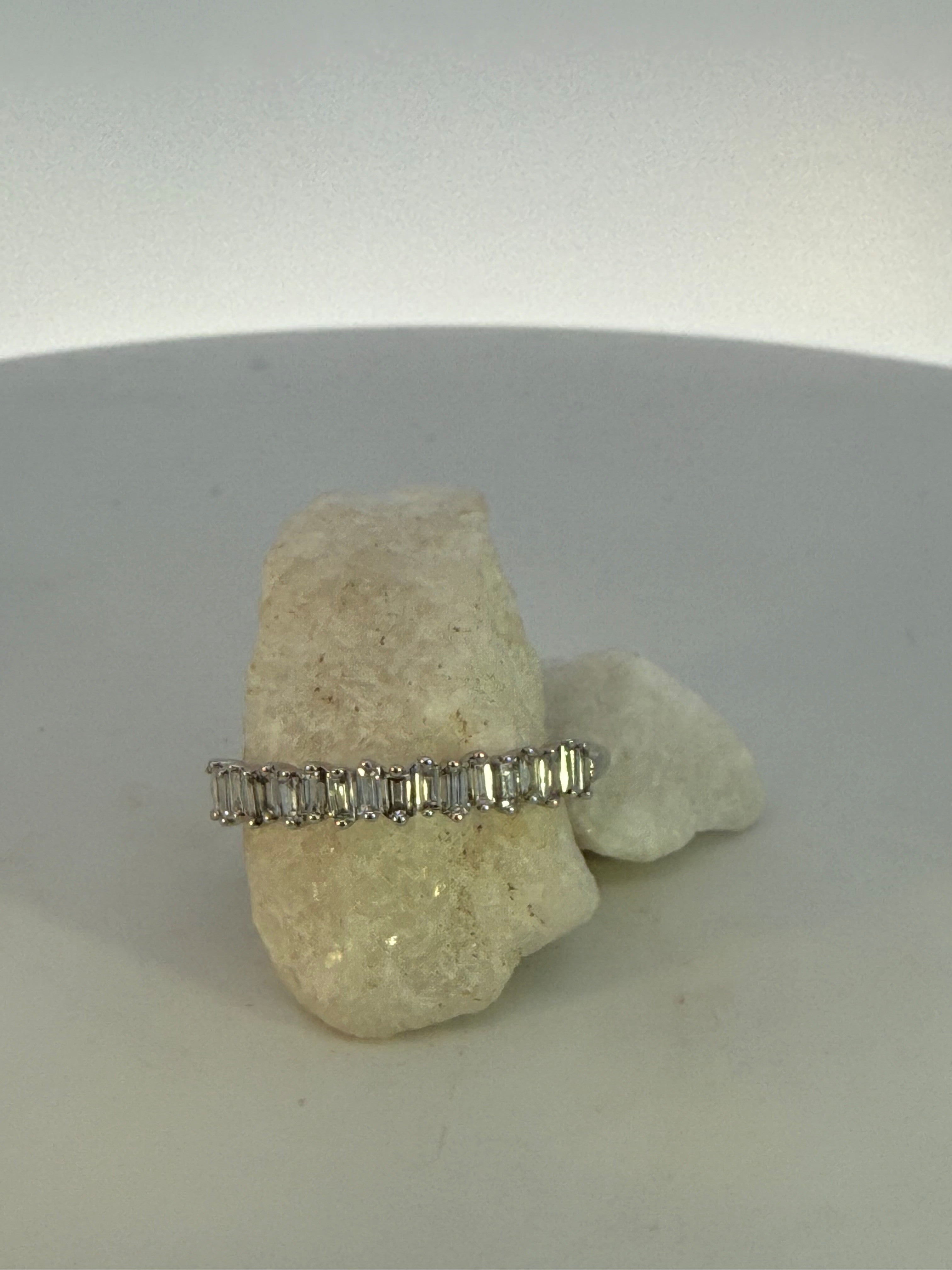 Baguette Natural Mined Diamond Ring