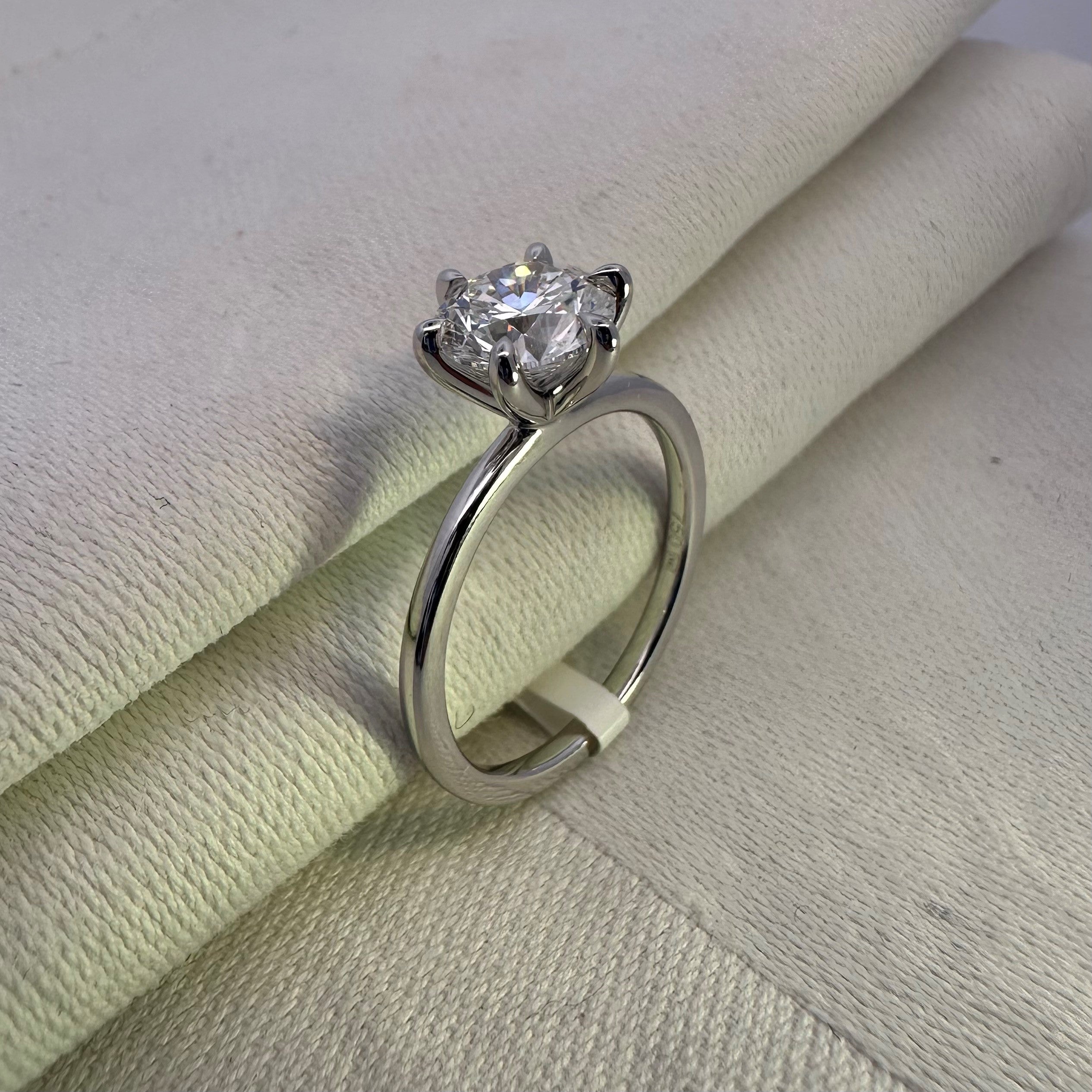 1.50ct Round Brilliant Cut Lab Grown Diamond Ring in 18ct White Gold