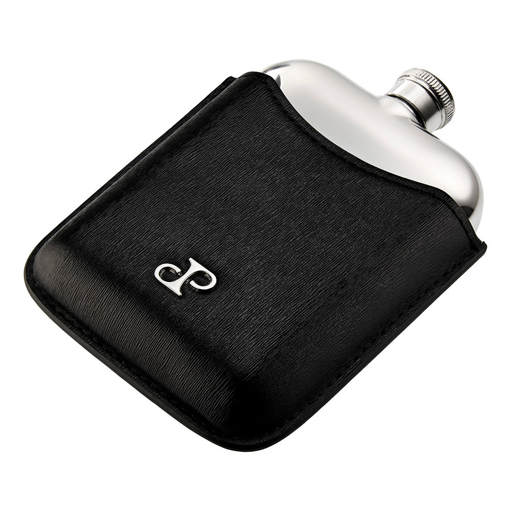 Wolf Philipp Hip Flask With Cover Black