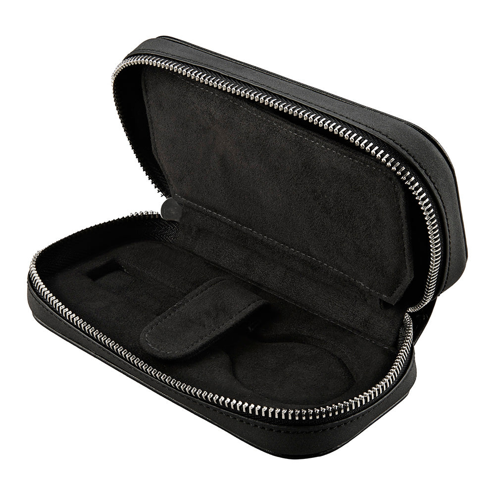 Wolf Philipp 2 Piece Watch Zip Case Black