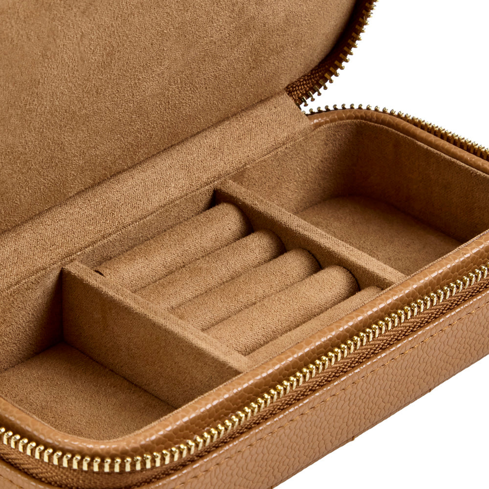 WOLF Lauren Medium Jewellery Box Caramel