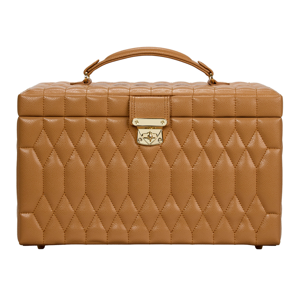WOLF Lauren Large Jewellery Box Caramel