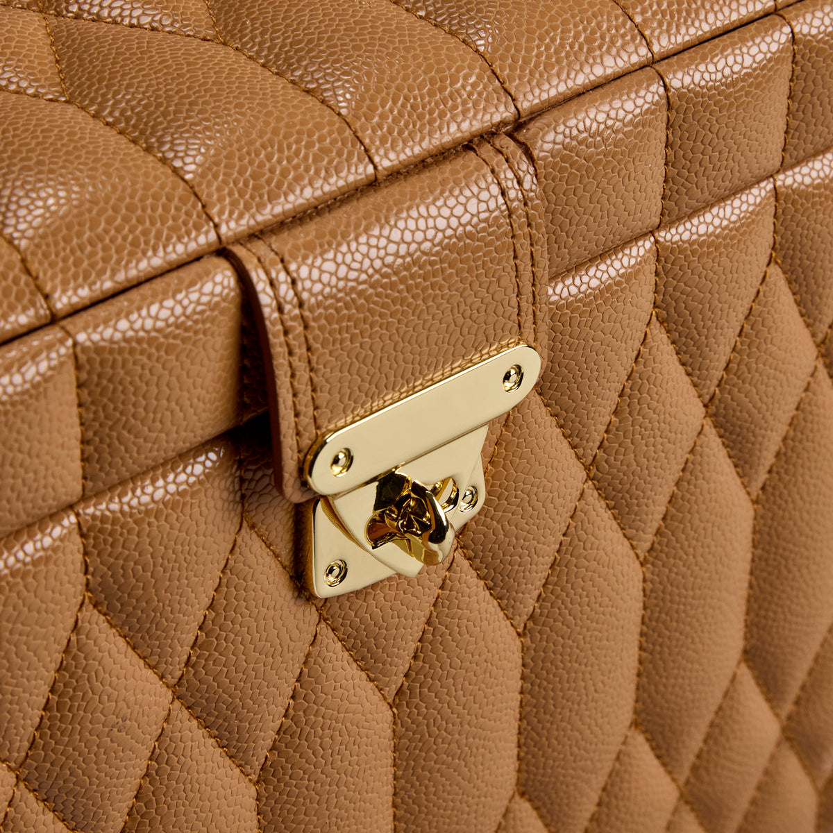 WOLF Lauren Large Jewellery Box Caramel