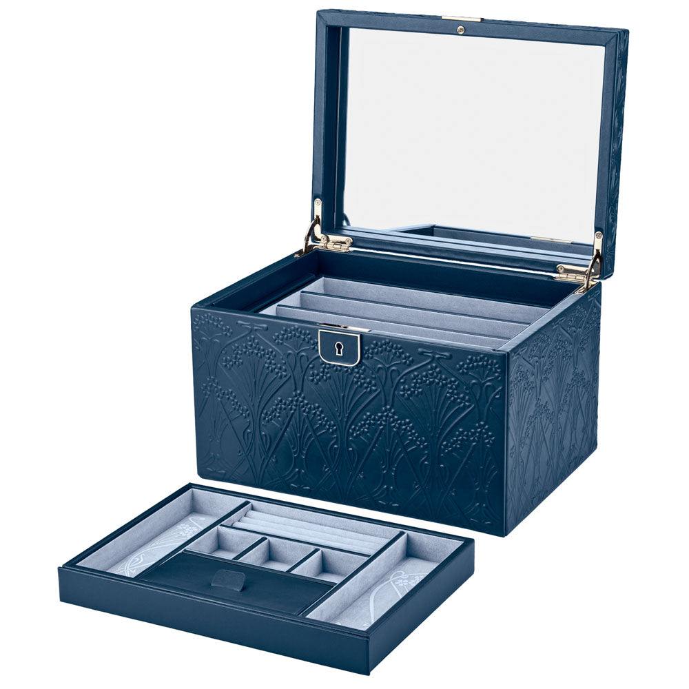 WOLF x Liberty Large Jewellery Box - Navy