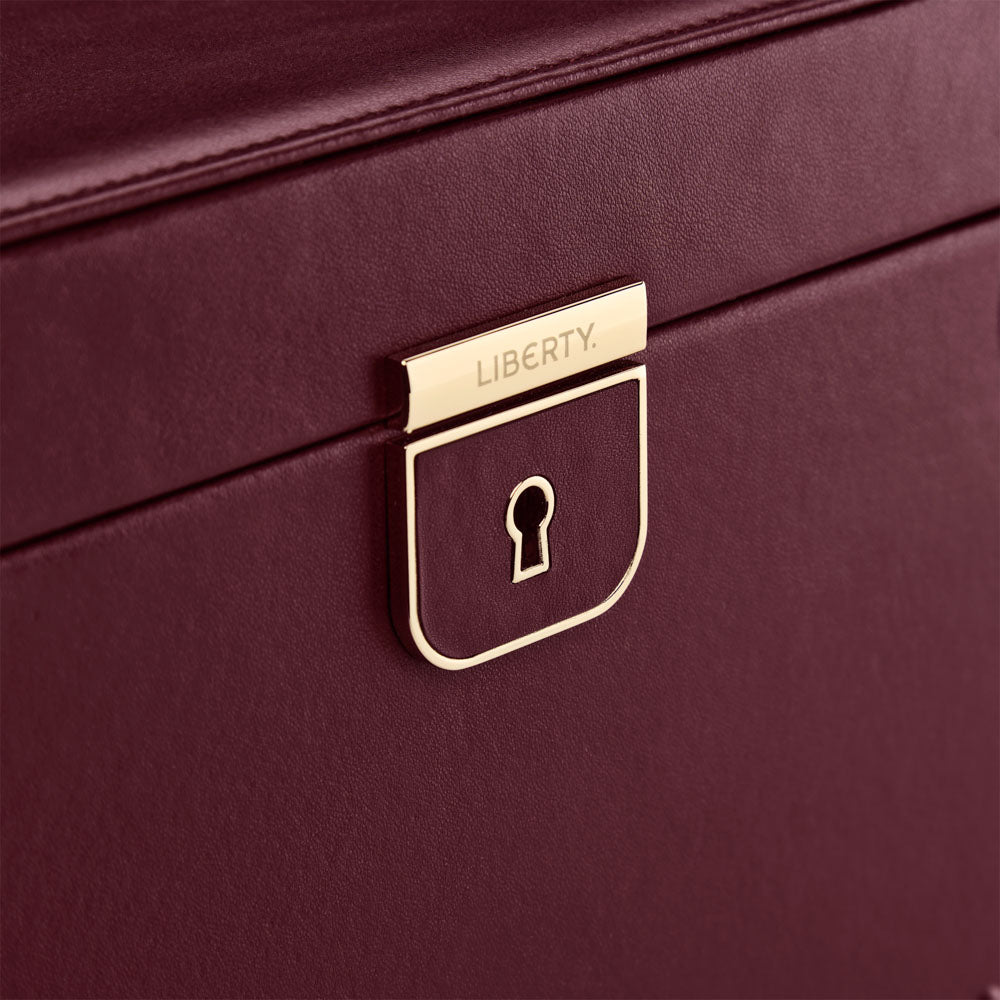 WOLF x Liberty Large Jewellery Box - Burgundy