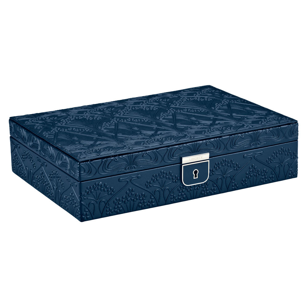WOLF x Liberty Medium Jewellery Box - Navy