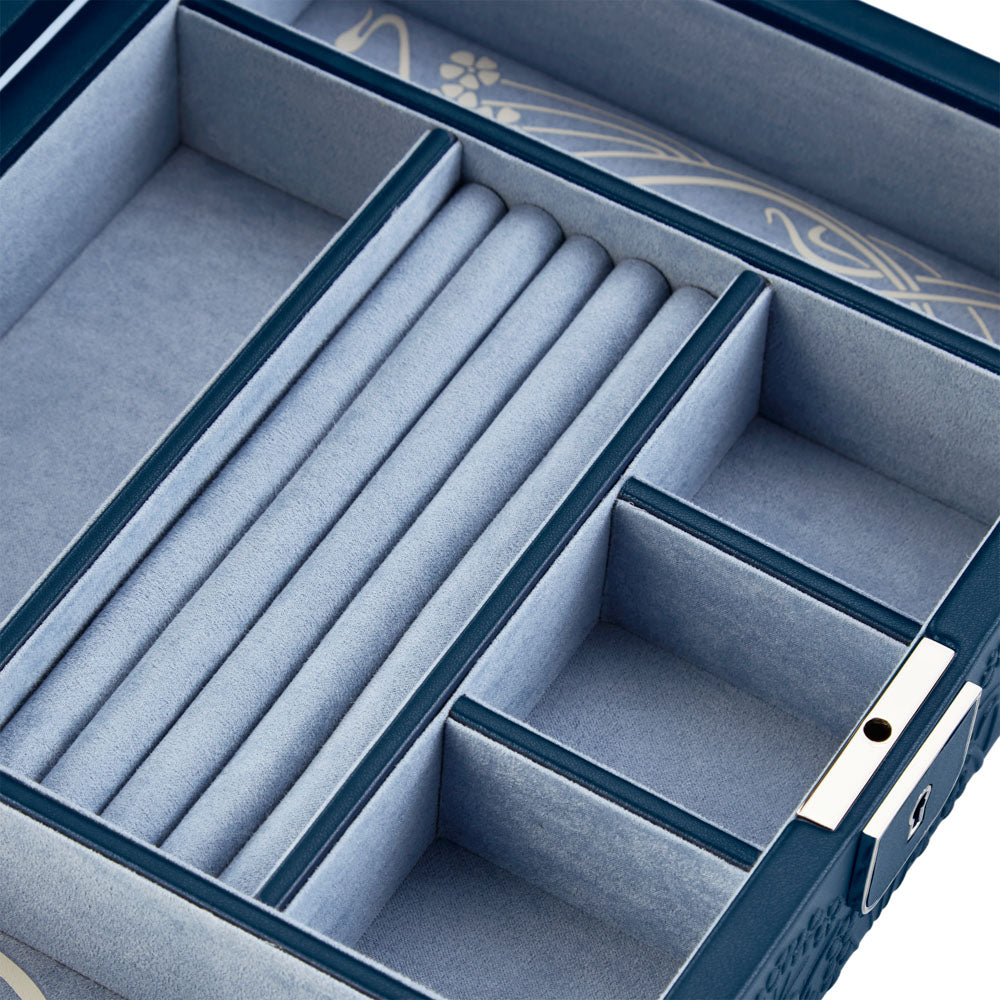 WOLF x Liberty Medium Jewellery Box - Navy
