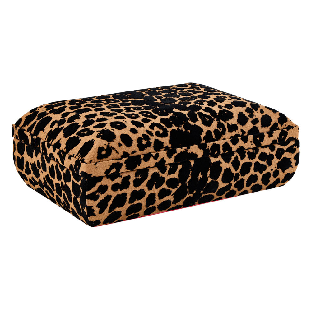 WOLF Savanna Leopard Print Medium Jewellery Box