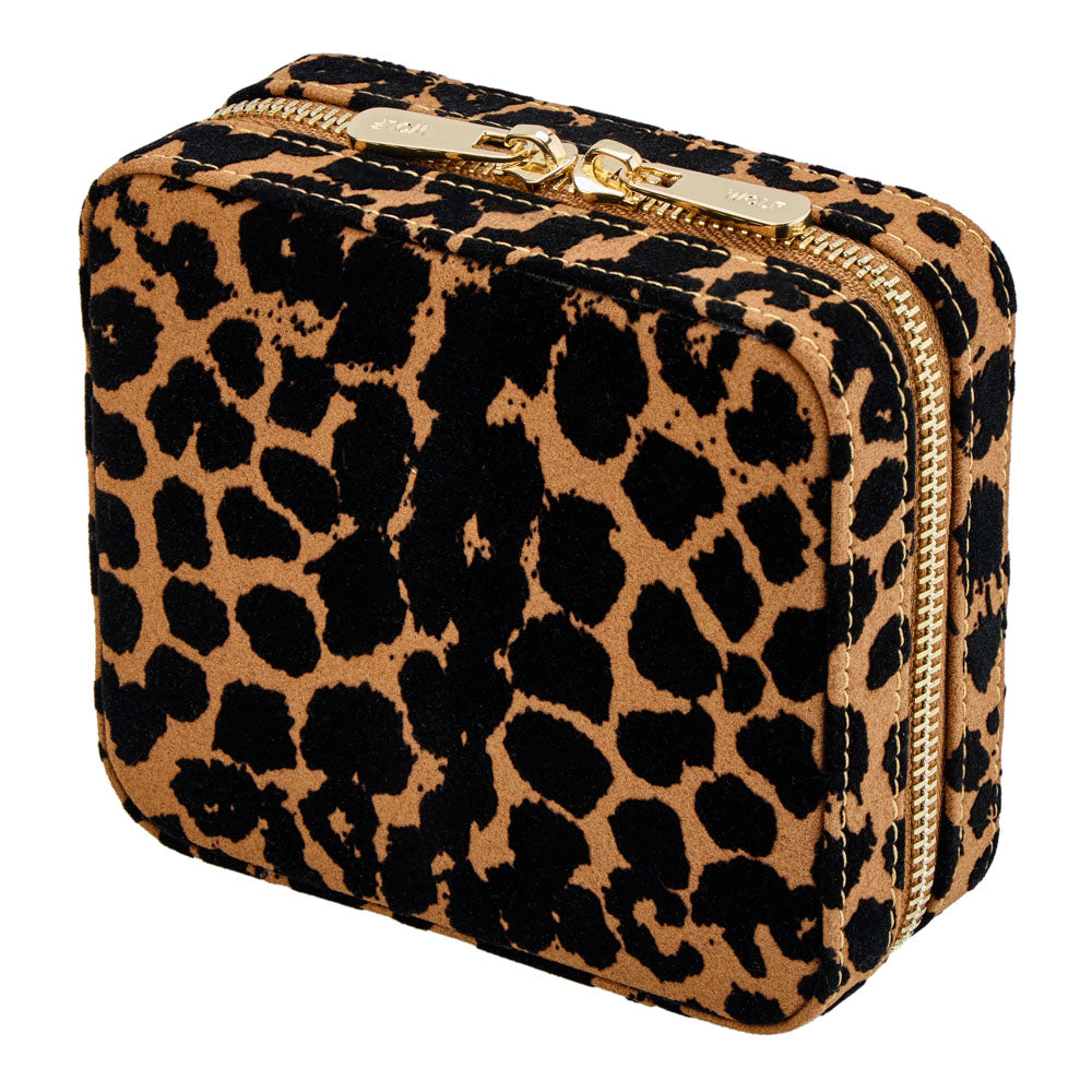 WOLF Savanna Leopard Print Jewellery Zip Case