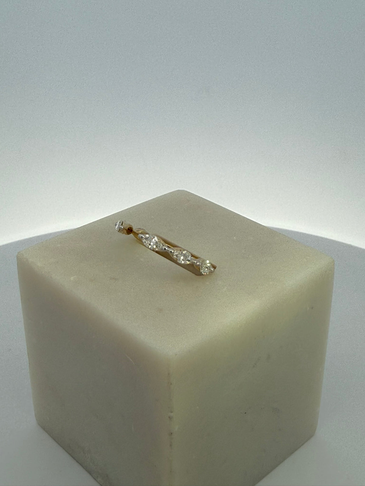 0.50ct Marquise Cut Lab Grown Diamond Ring in 10ct Yellow Gold