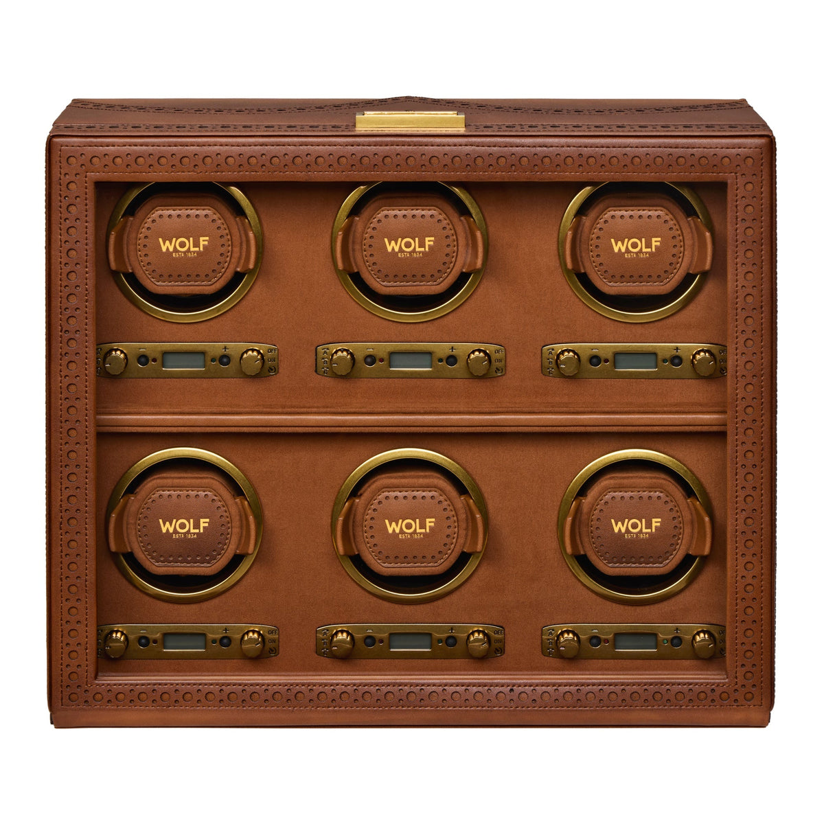 WOLF Brogue 6 Piece Watch Winder