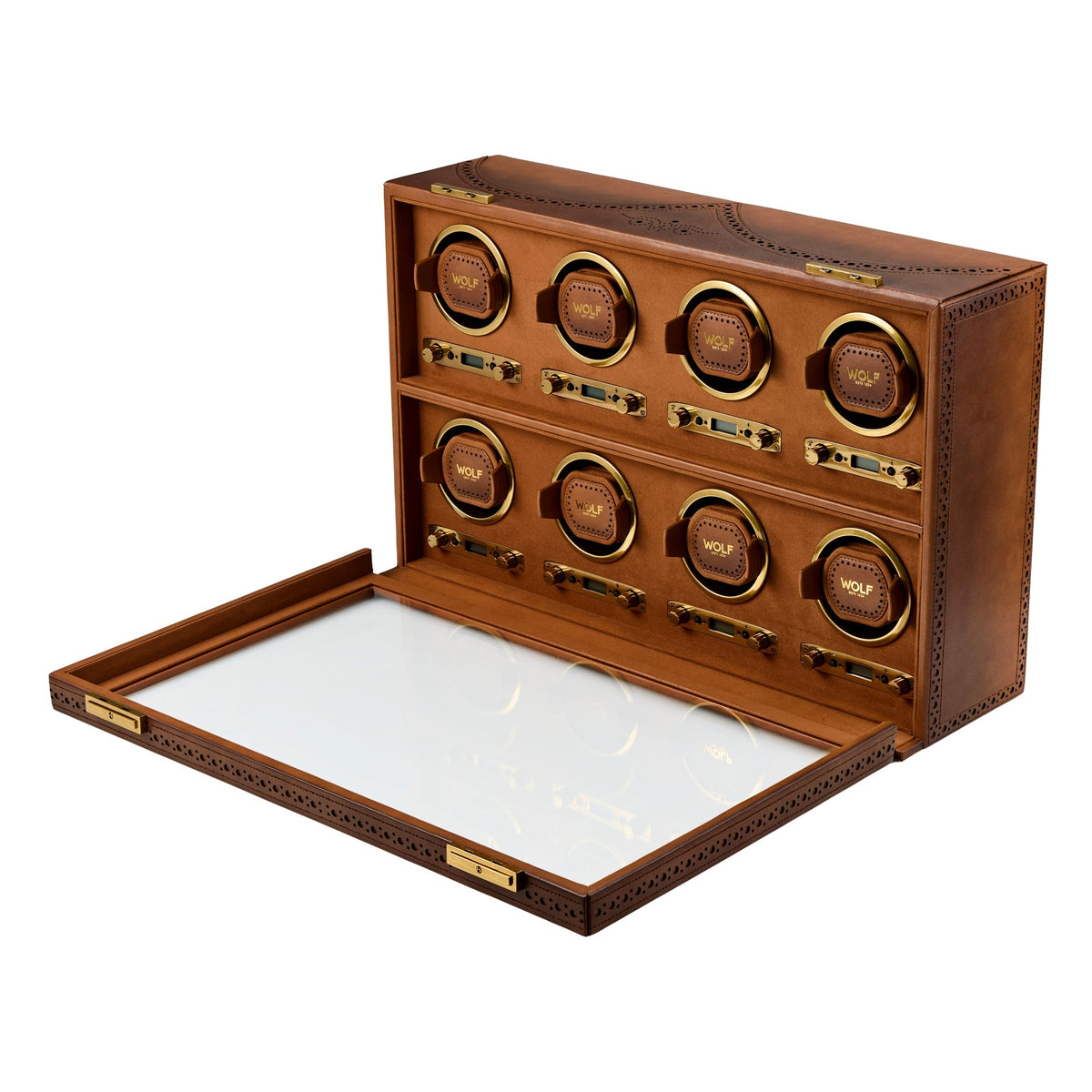 WOLF Brogue 8 Piece Watch Winder