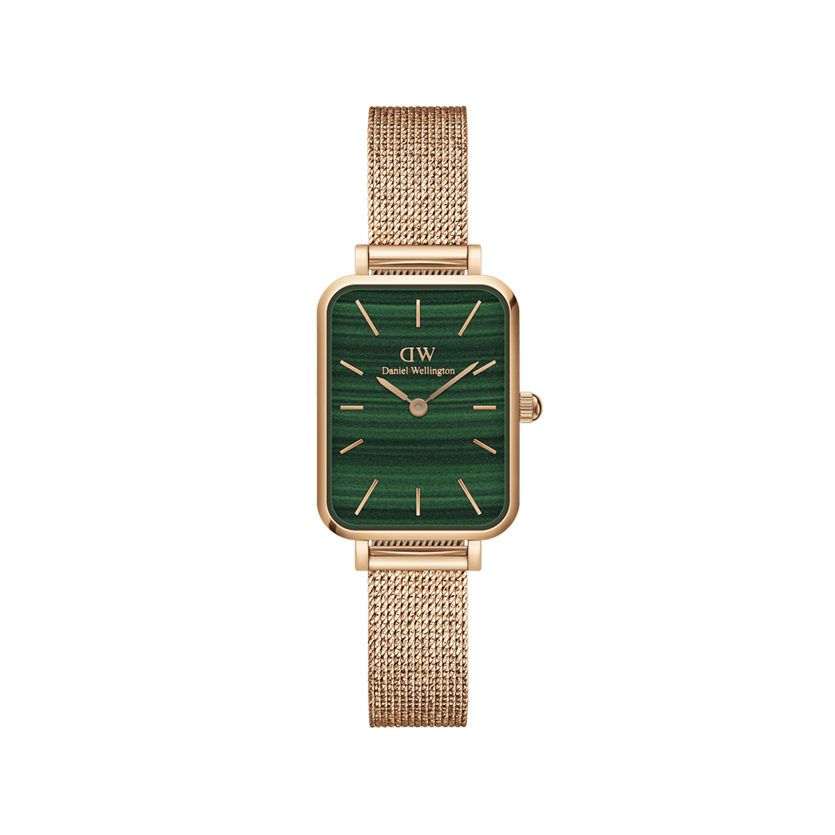 Daniel Wellington Quadro 20X26 Pressed Melrose Rose Gold & Goldreen Watch