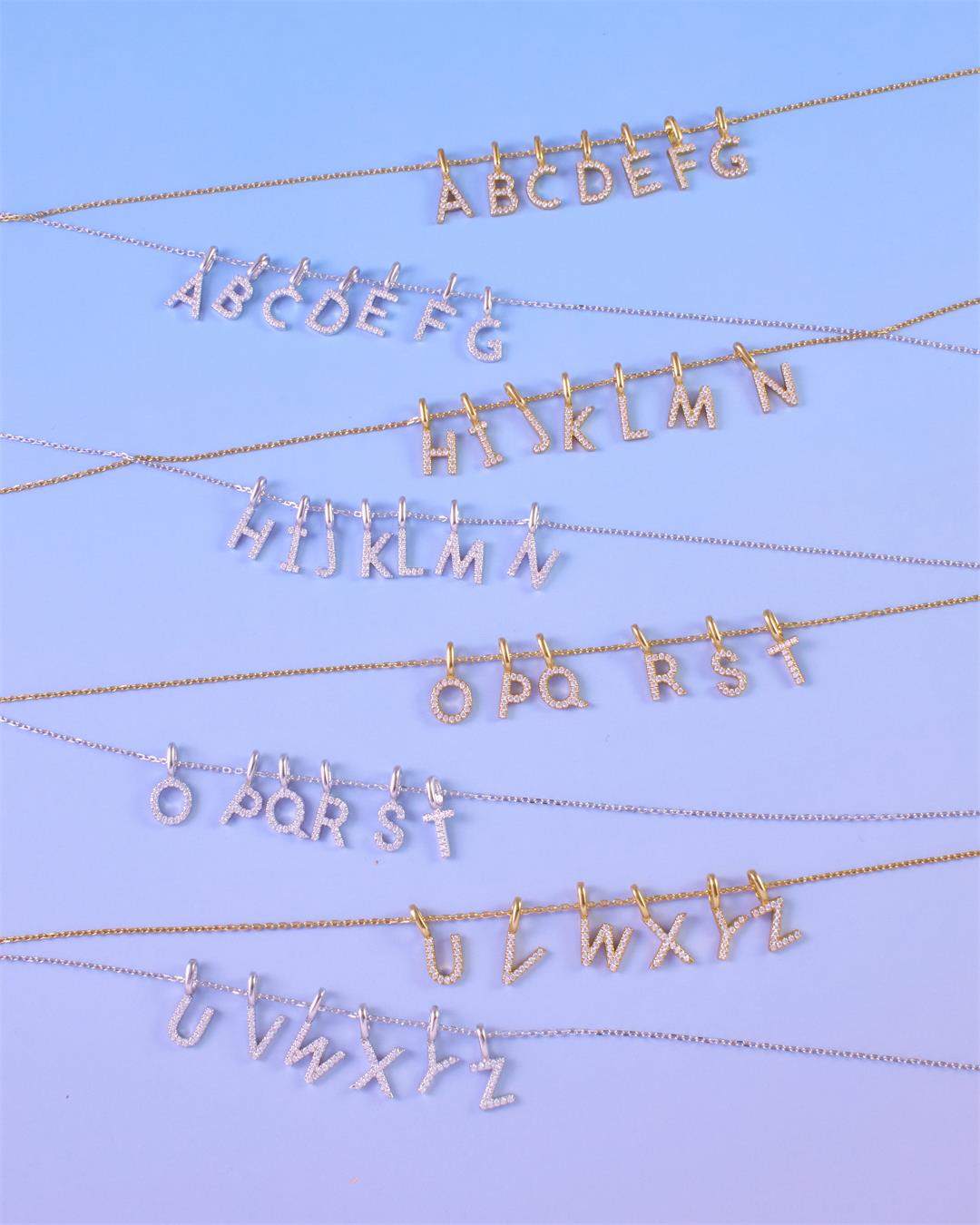Ania Haie Silver Letter U Initial Necklace