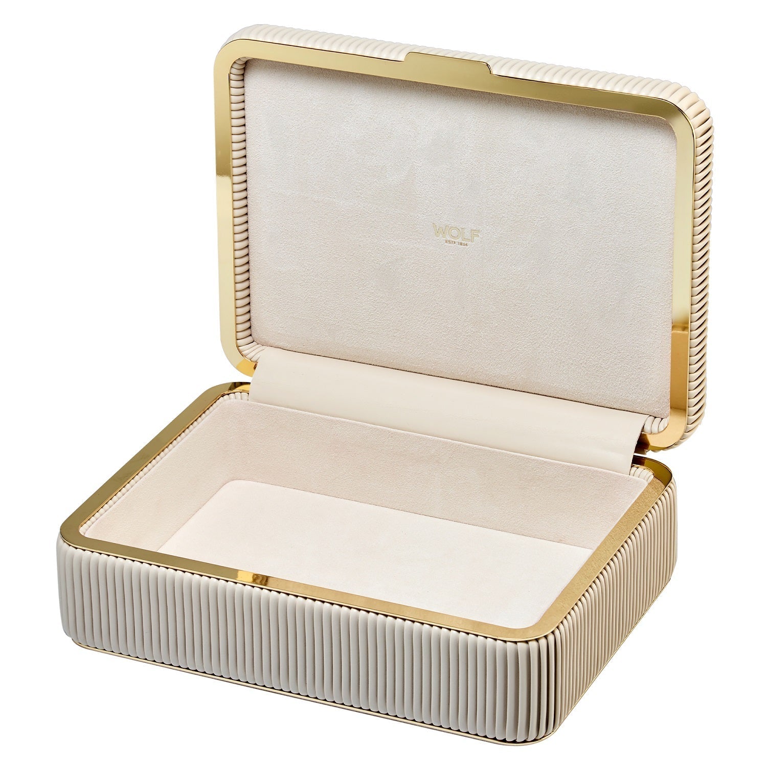 Wolf Bella Medium Jewellery Box Bone