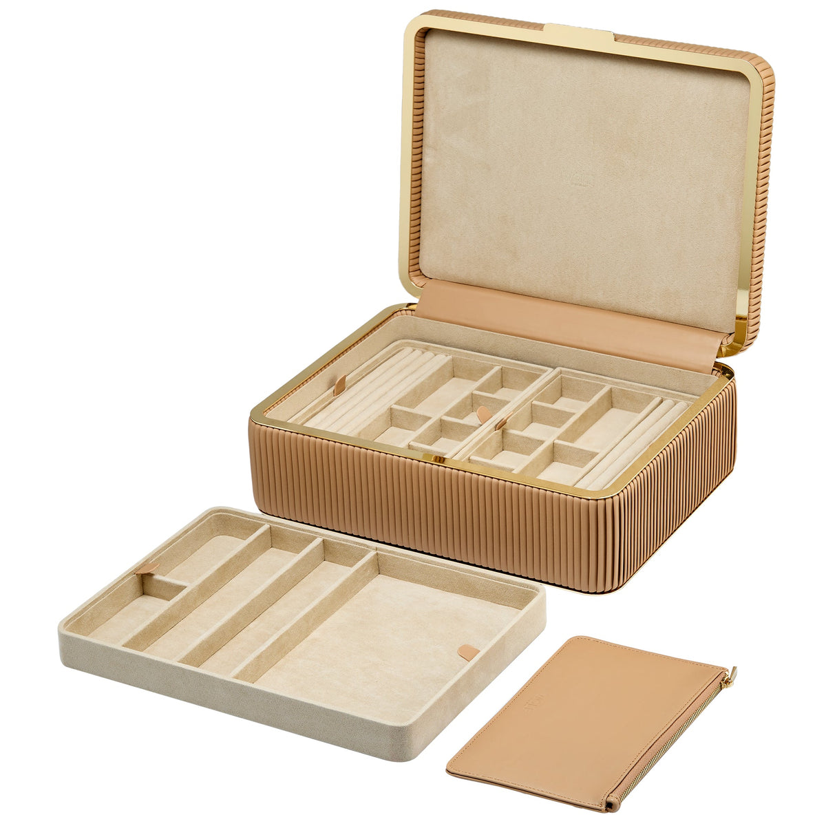 Wolf Bella Large Jewellery Box Mocha