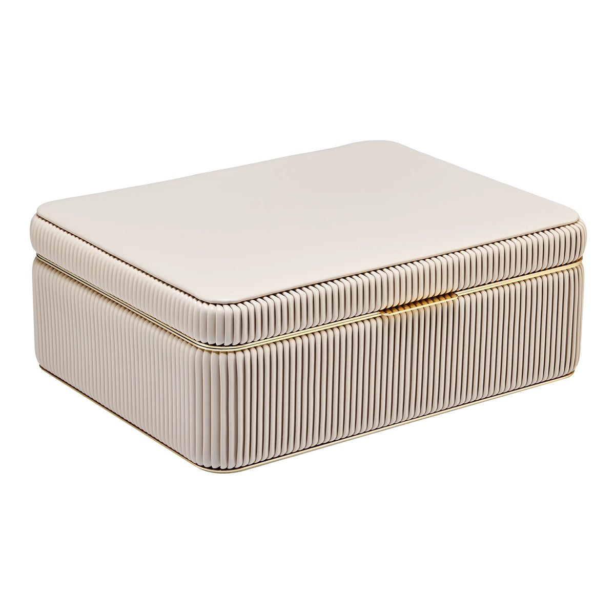 Wolf Bella Large Jewellery Box Bone