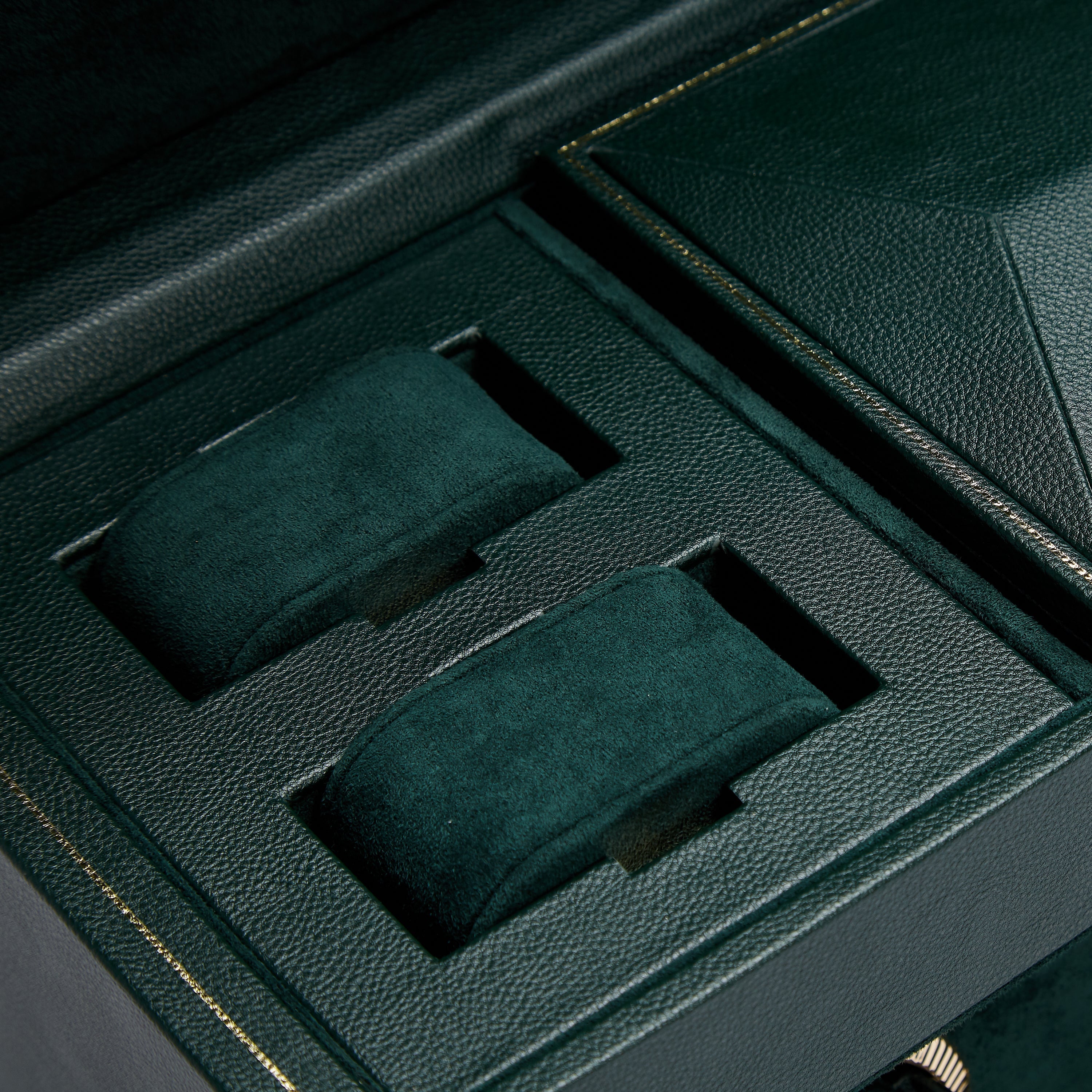 Wolf Brit Racing Green Triple Watch Winder