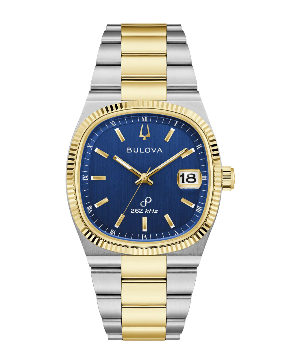 Bulova Crystal Quartz 2 Tone Men's Watch
