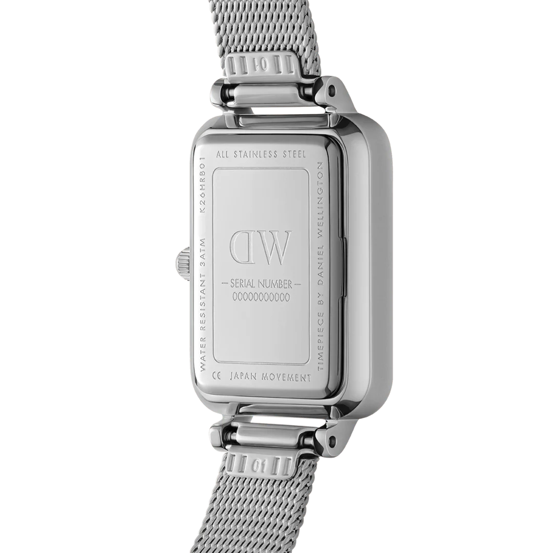 Daniel Wellington Quadro Lumine Bezel Sterling Black MOP Watch
