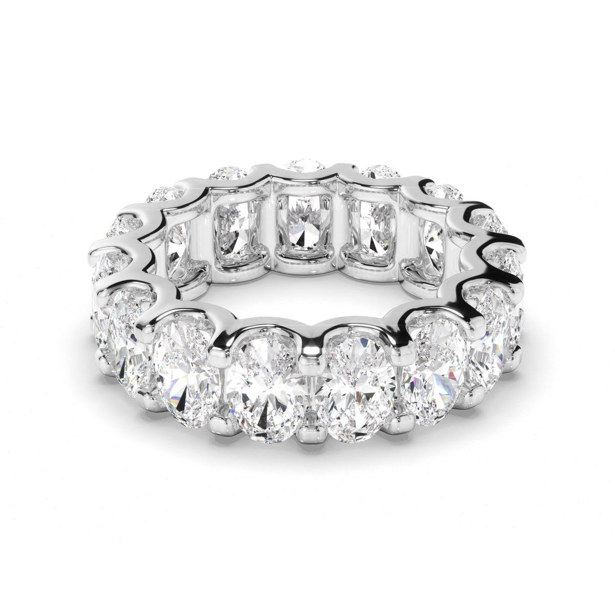 Oval Cut Diamond Eternity Ring