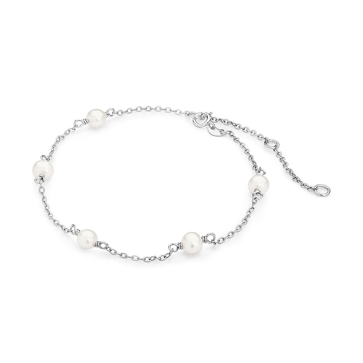 Sterling Silver Elodie Pearl Bracelet/Anklet