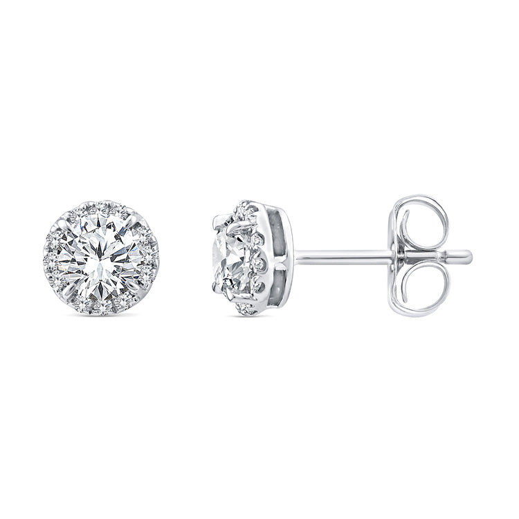 1.12ct Lab Grown Diamond Earrings in 9ct White Gold