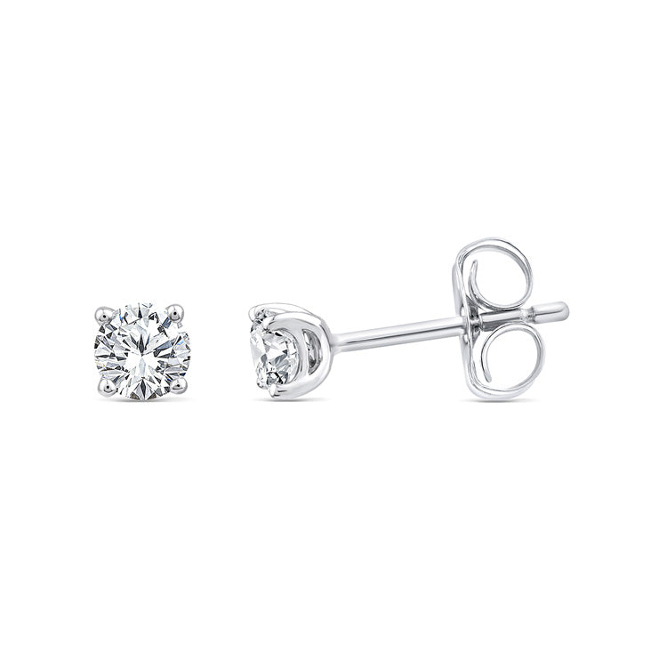 0.50ct Lab Grown Diamond Earrings in 9ct White Gold