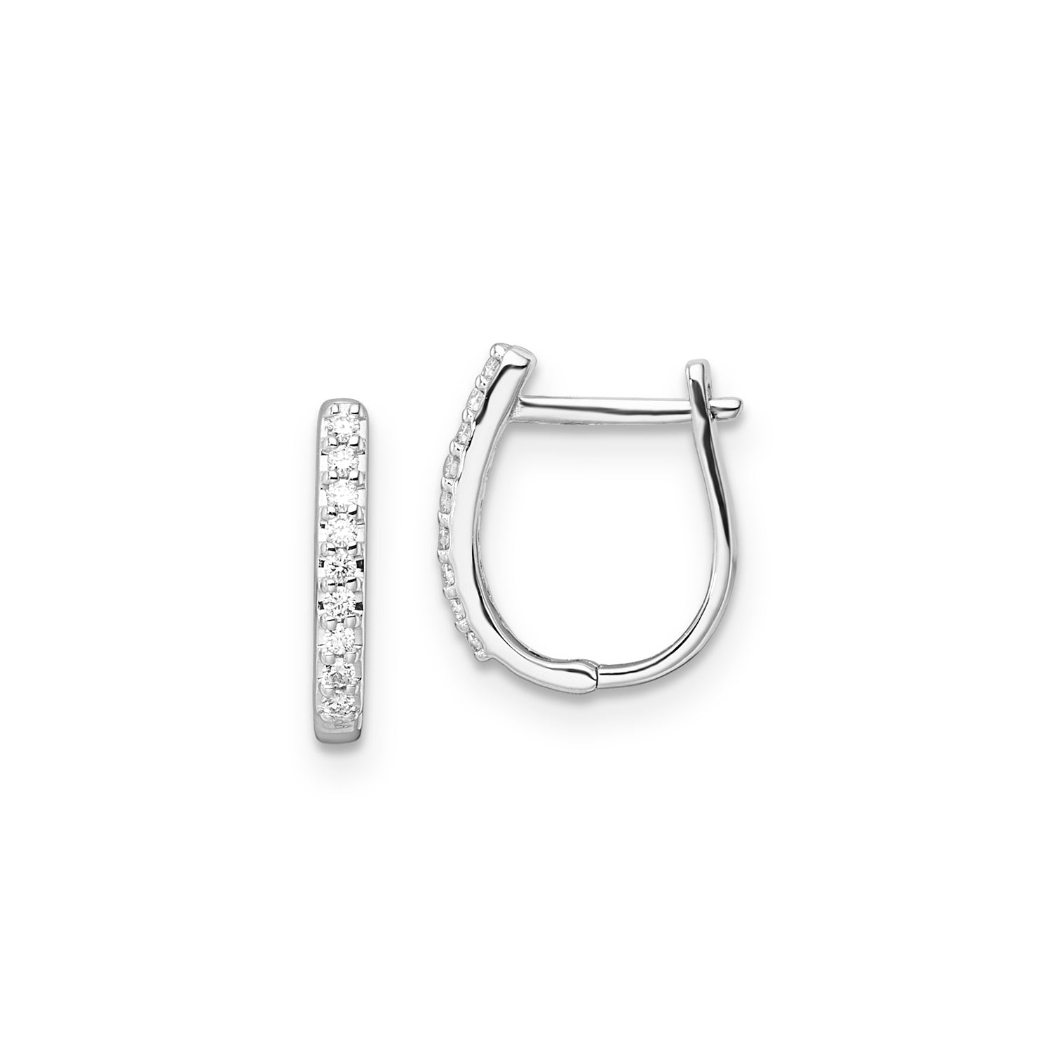 0.10ct Lab Grown Diamond Earrings in 9ct White Gold