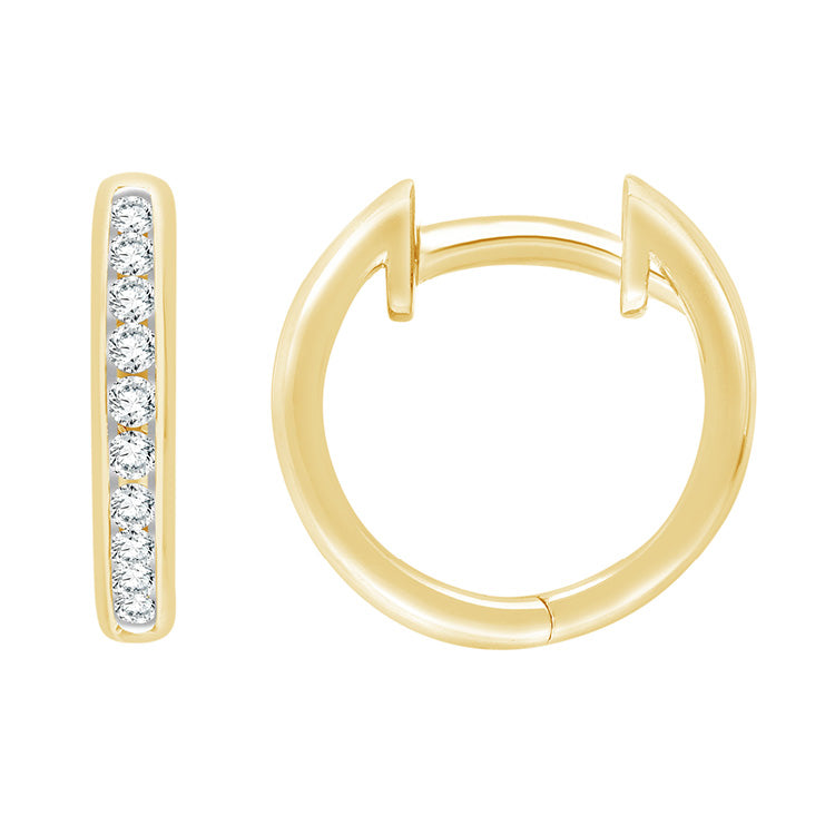 0.15ct Lab Grown Diamond Earrings in 9ct Yellow Gold