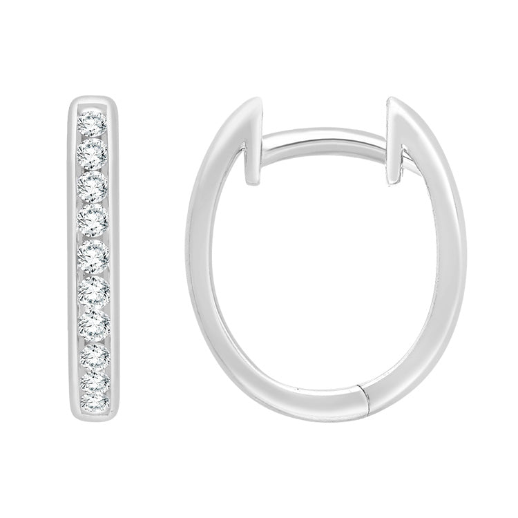 0.25ct Lab Grown Diamond Earrings in 9ct White Gold