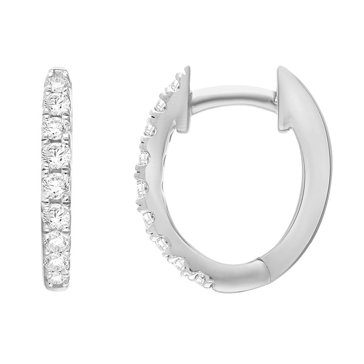 0.25ct Lab Grown Diamond Earrings in 9ct White Gold