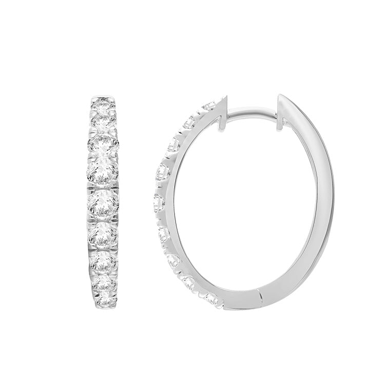 1.50ct Lab Grown Diamond Earrings in 9ct White Gold