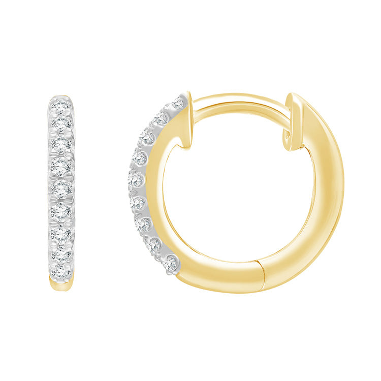 0.15ct Lab Grown Diamond Earrings in 9ct Yellow Gold