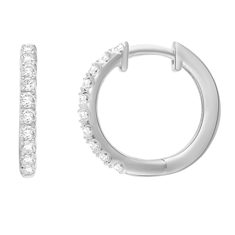 0.50ct Lab Grown Diamond Earrings in 9ct White Gold