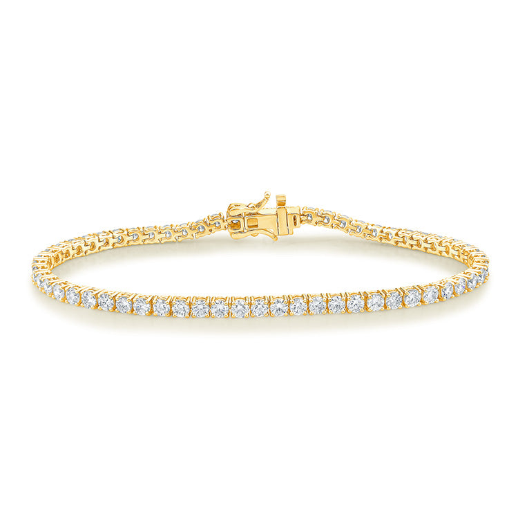 5.00ct Lab Grown Diamond Bracelet in 9ct Yellow Gold