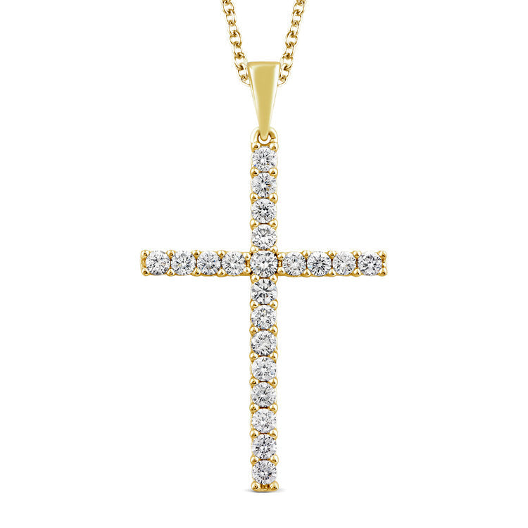 0.50ct Lab Grown Diamond Necklace in 9ct Yellow Gold