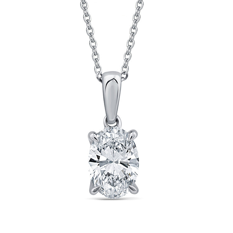 2.00ct Lab Grown Diamond Necklace in 9ct White Gold
