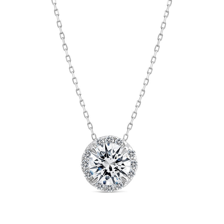 0.53ct Lab Grown Diamond Necklace in 9ct White Gold