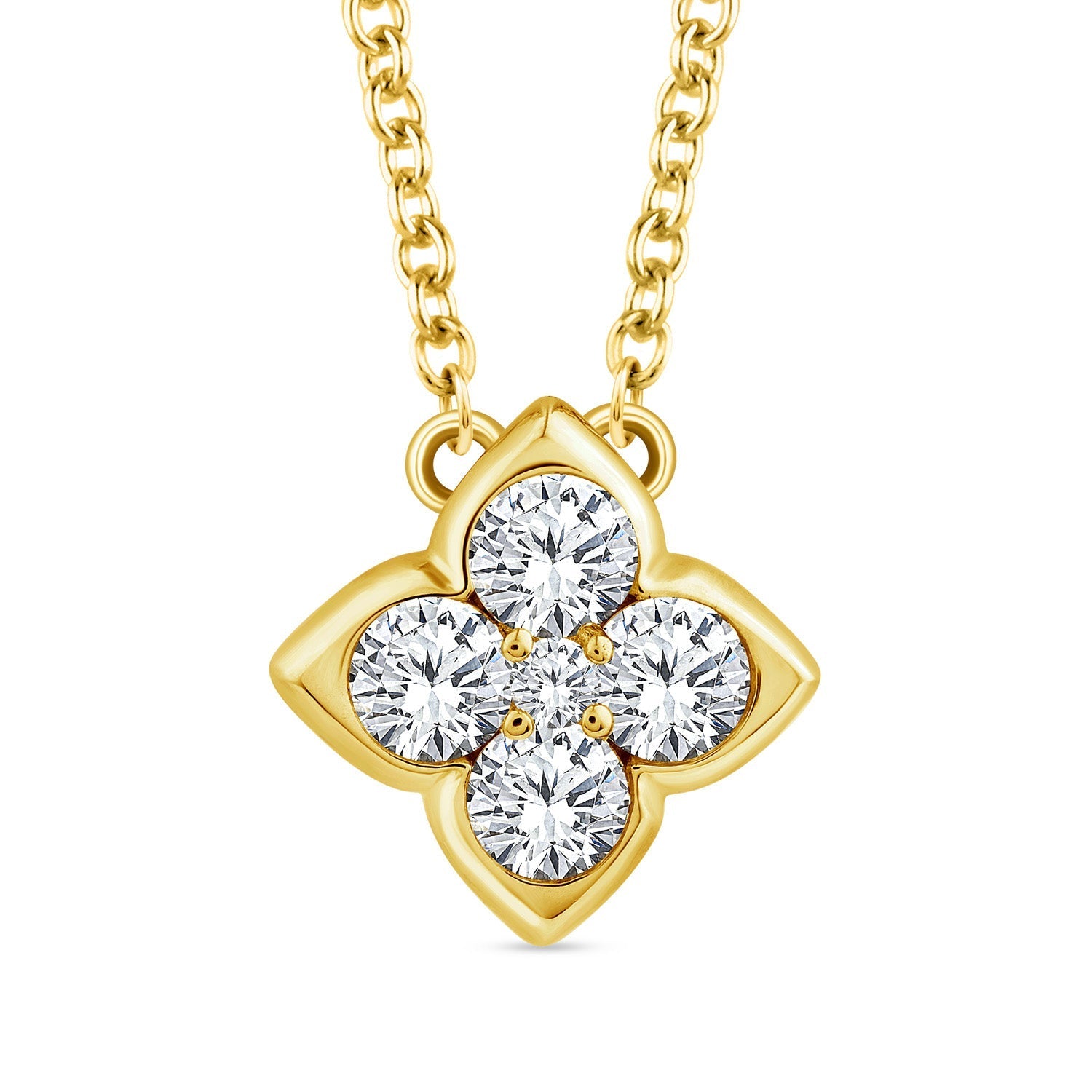 22ct Gold Vermeil 0.25ct Lab Grown Diamond Necklace 40-45cm