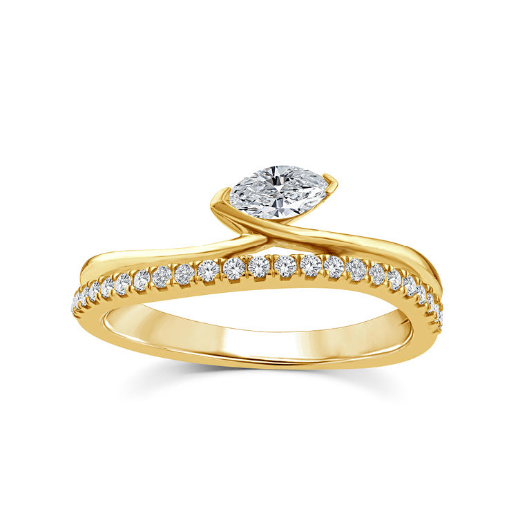 0.33ct Lab Grown Diamond Ring in 9ct Yellow Gold