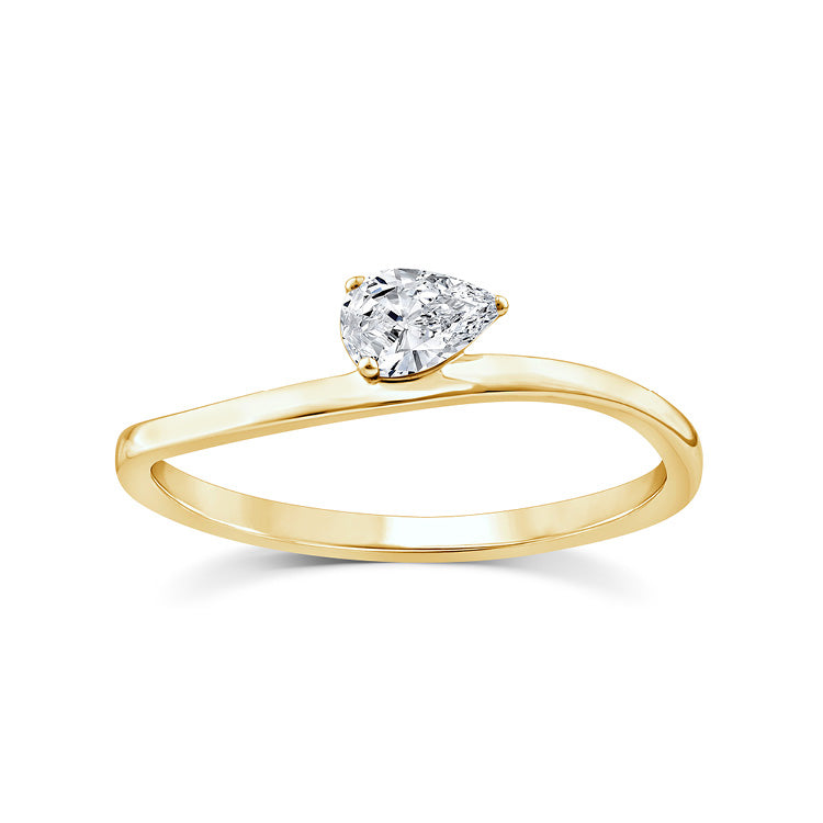 0.20ct Lab Grown Diamond Ring in 9ct Yellow Gold