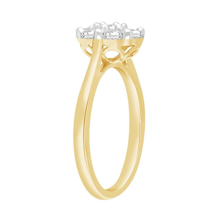 0.75ct Lab Grown Diamond Ring in 9ct Yellow Gold