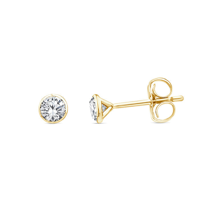 0.50ct Lab Grown Diamond Earrings in 9ct Yellow Gold