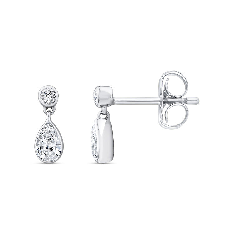 0.33ct Lab Grown Diamond Earrings in 9ct White Gold