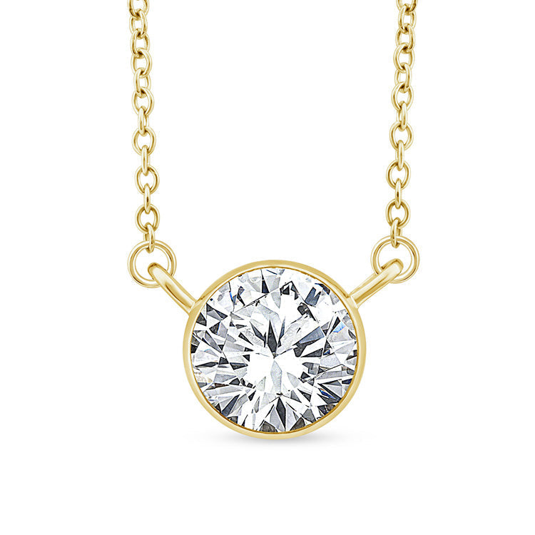 1.00ct Lab Grown Diamond Necklace in 9ct Yellow Gold