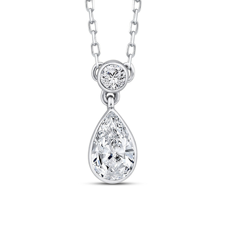 0.25ct Lab Grown Diamond Necklace in 9ct White Gold
