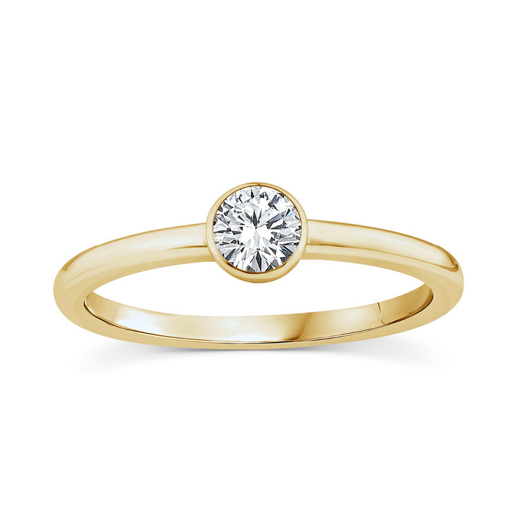 0.25ct Lab Grown Diamond Ring in 9ct Yellow Gold