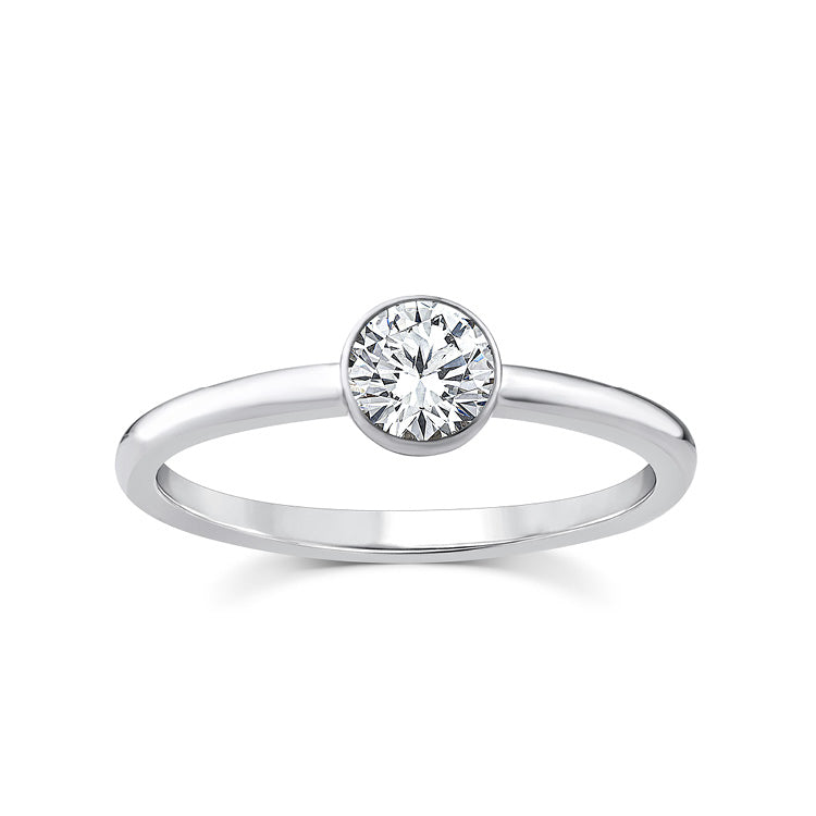 0.50ct Lab Grown Diamond Ring in 9ct White Gold