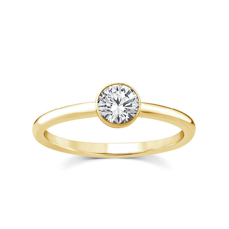 0.50ct Lab Grown Diamond Ring in 9ct Yellow Gold
